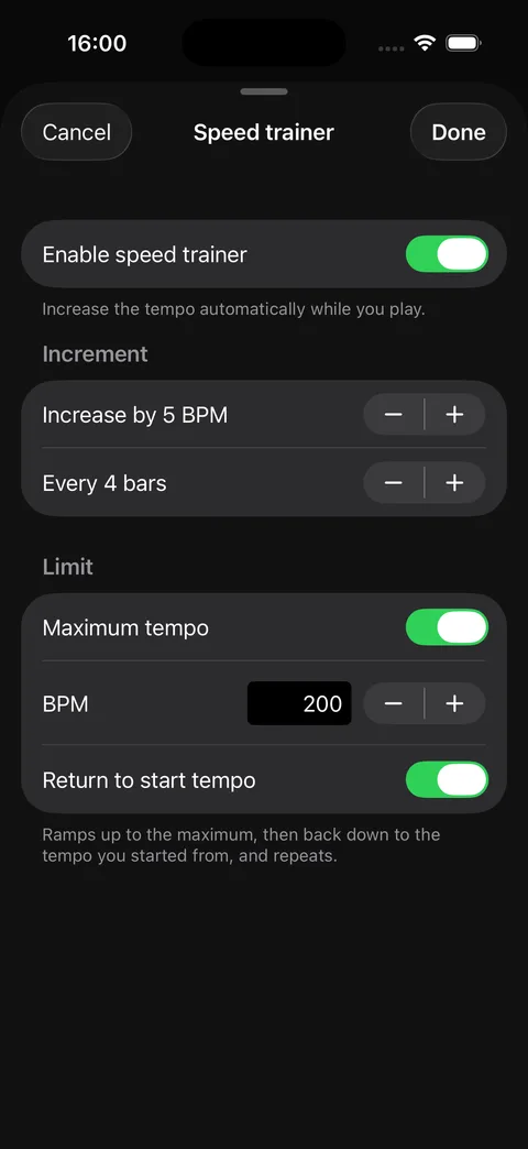 ESTË - METRONOME speed trainer